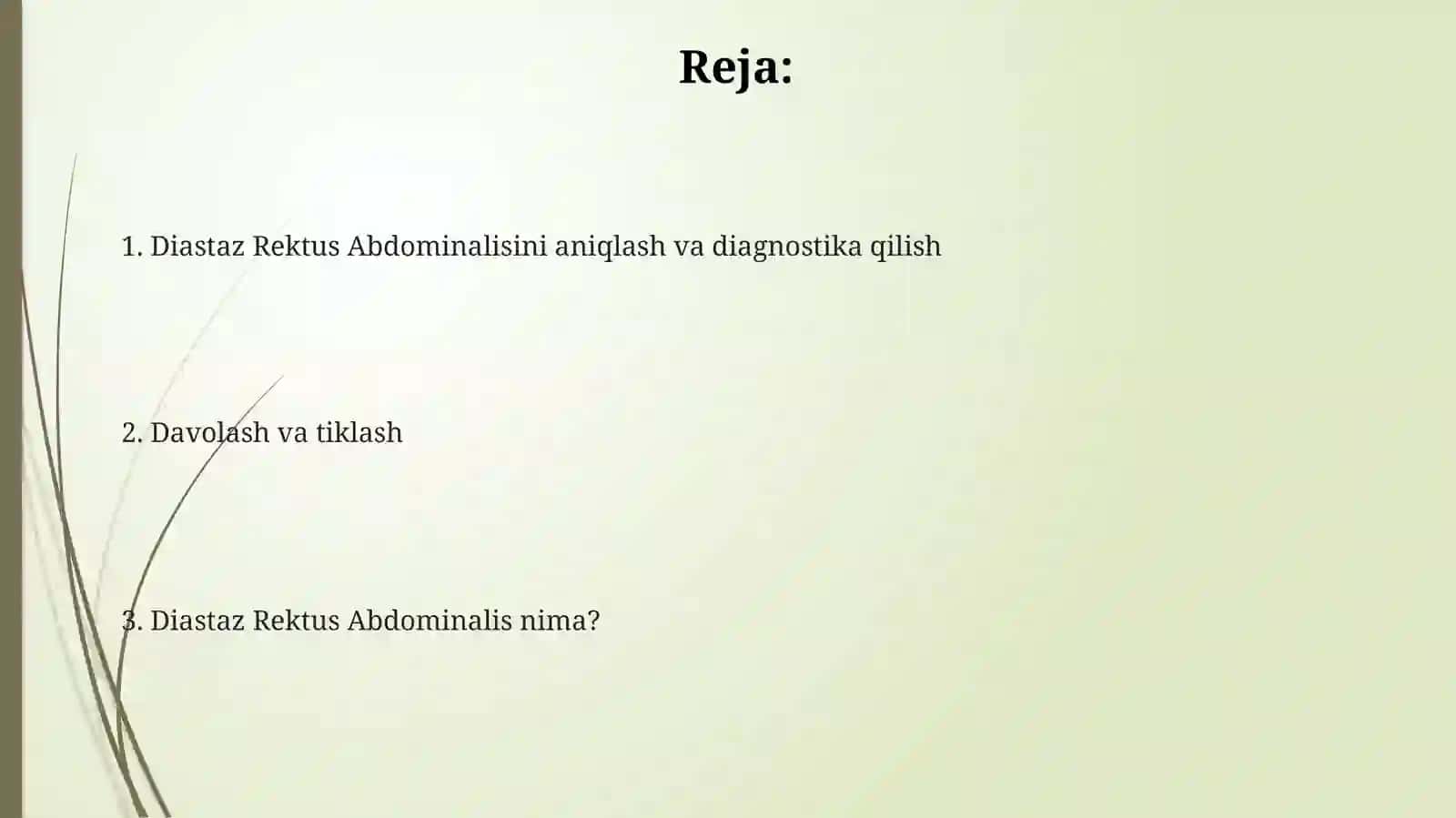 Diastaz Rektus Abdominalisini aniqlash va diagnostika qilish 2
