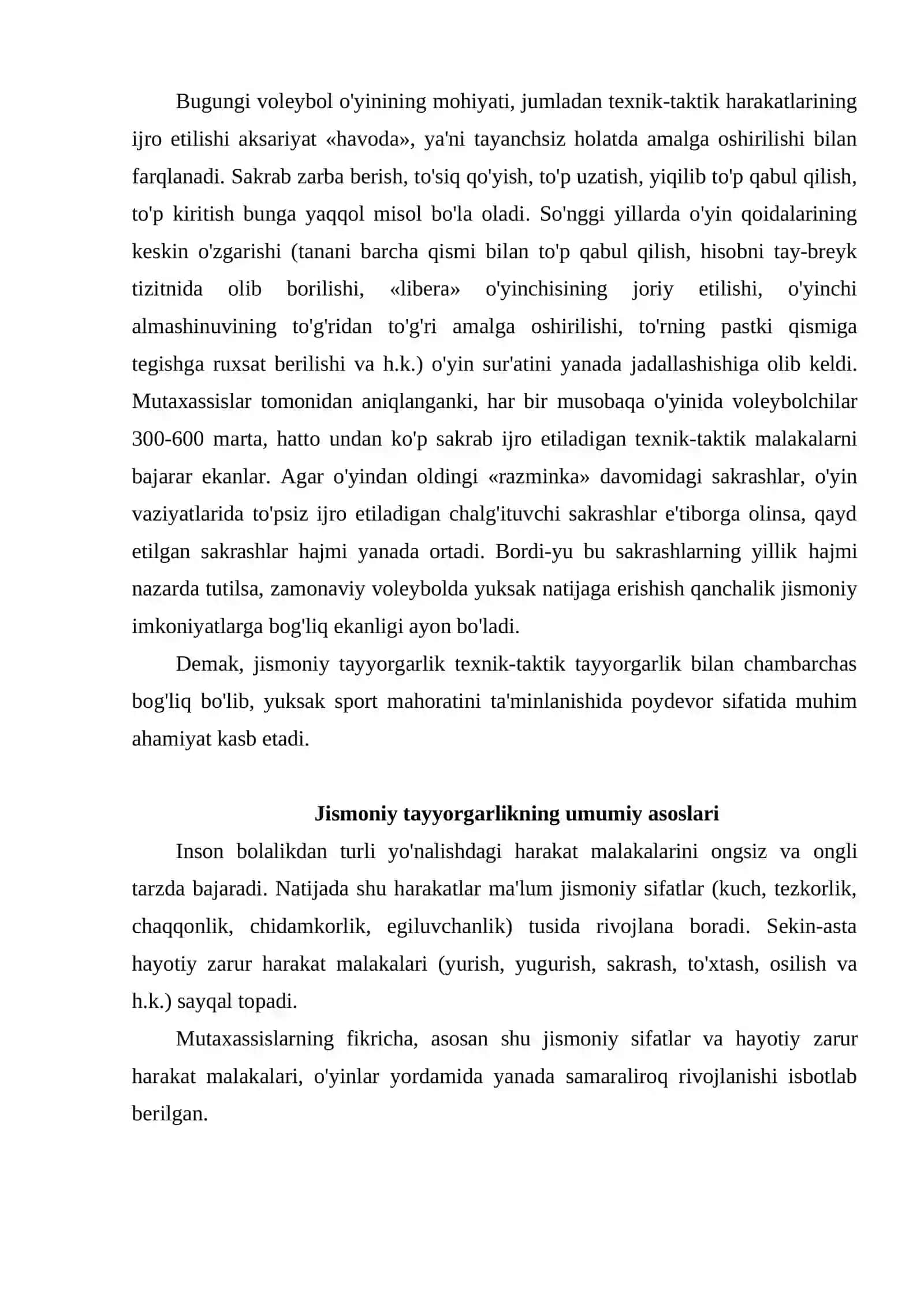 Jismoniy tayyorgarlik va лsmoniy sifatlarni tarbiyalash uslubiyati 2