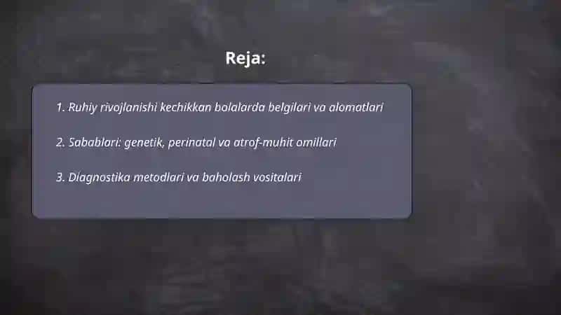 Ruhiy rivojlanishi kechikkan bolalar 2