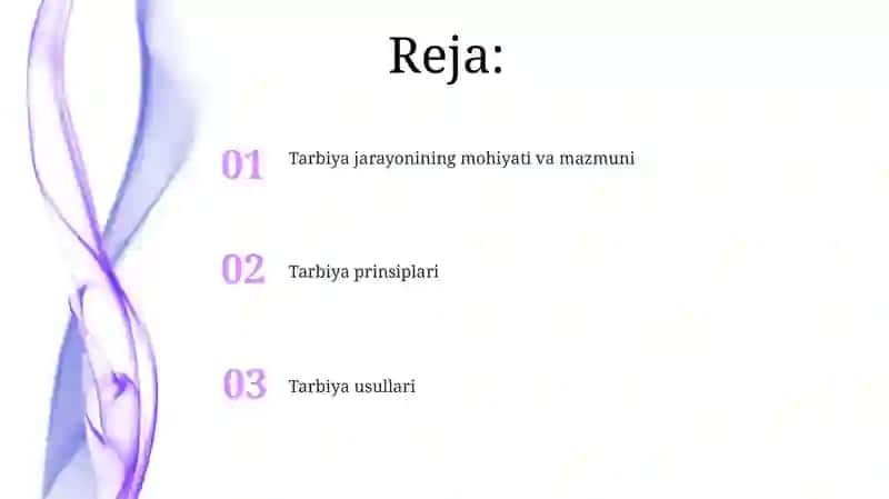 Tarbiya jarayonining mohiyati 2