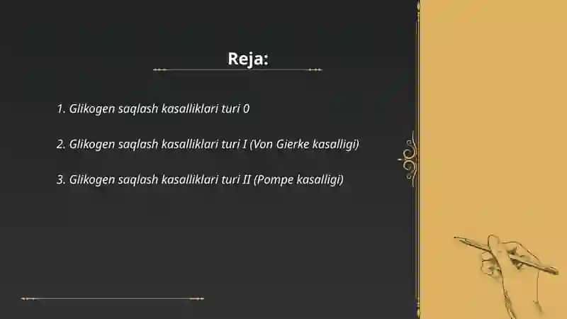 Glikogen kasaliklari 2