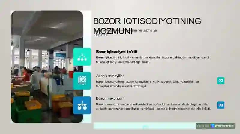 Bozor Iqtisodiyotining Mozmuni 2