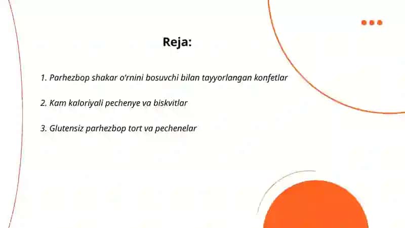 Parhezbop qandolat mahsulotlar 2