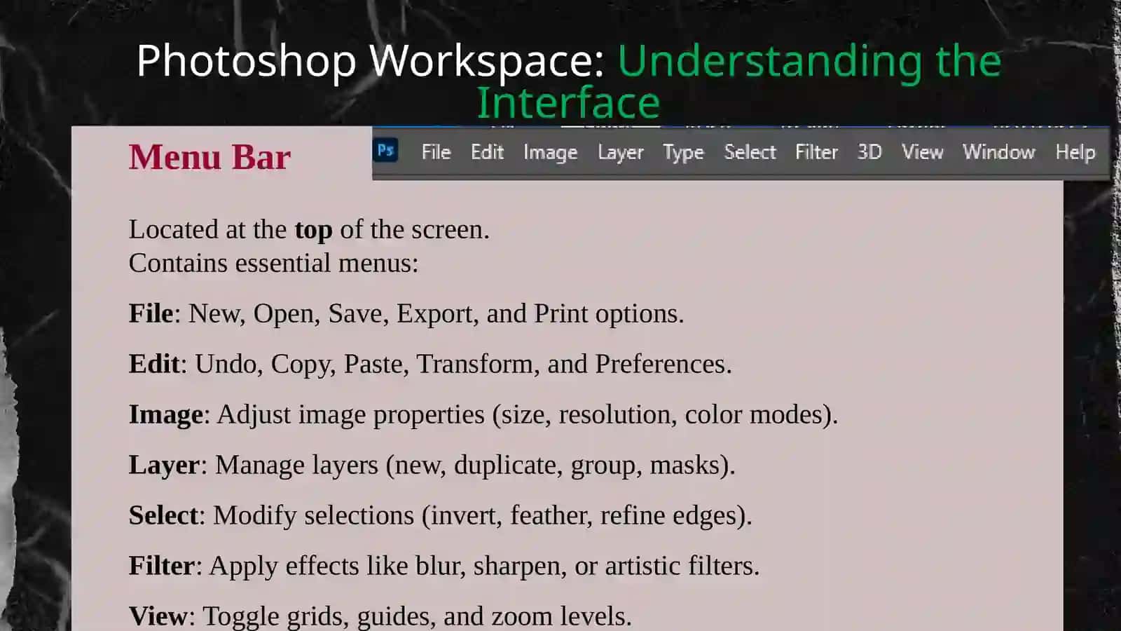 ADOBE PHOTOSHOP- INTRODUCTION 2