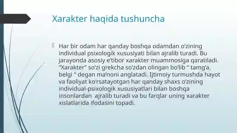 Xaraktervatemperament 2
