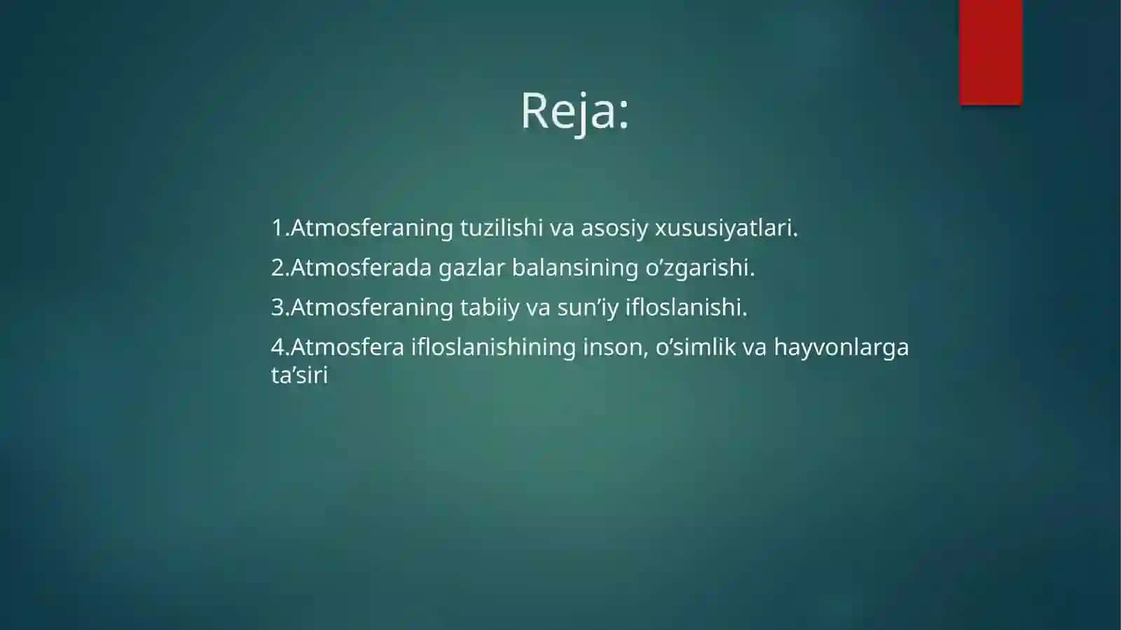 Atmosfera havosining fizik xossalari 2