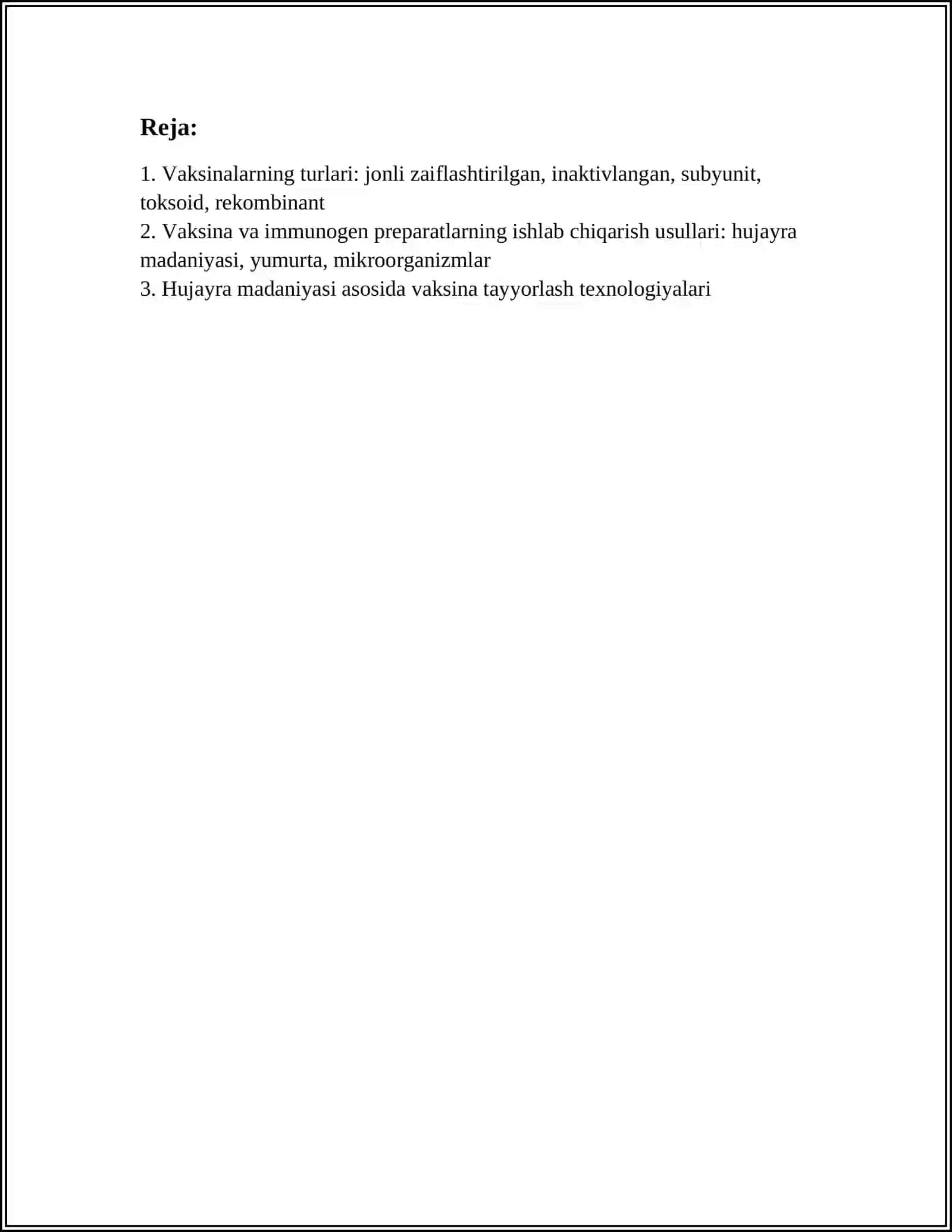 VAKSINA VA IMMUN ZARDOBLAR. ULARNI OLISH USULLARI, ISHLATILISHI 2
