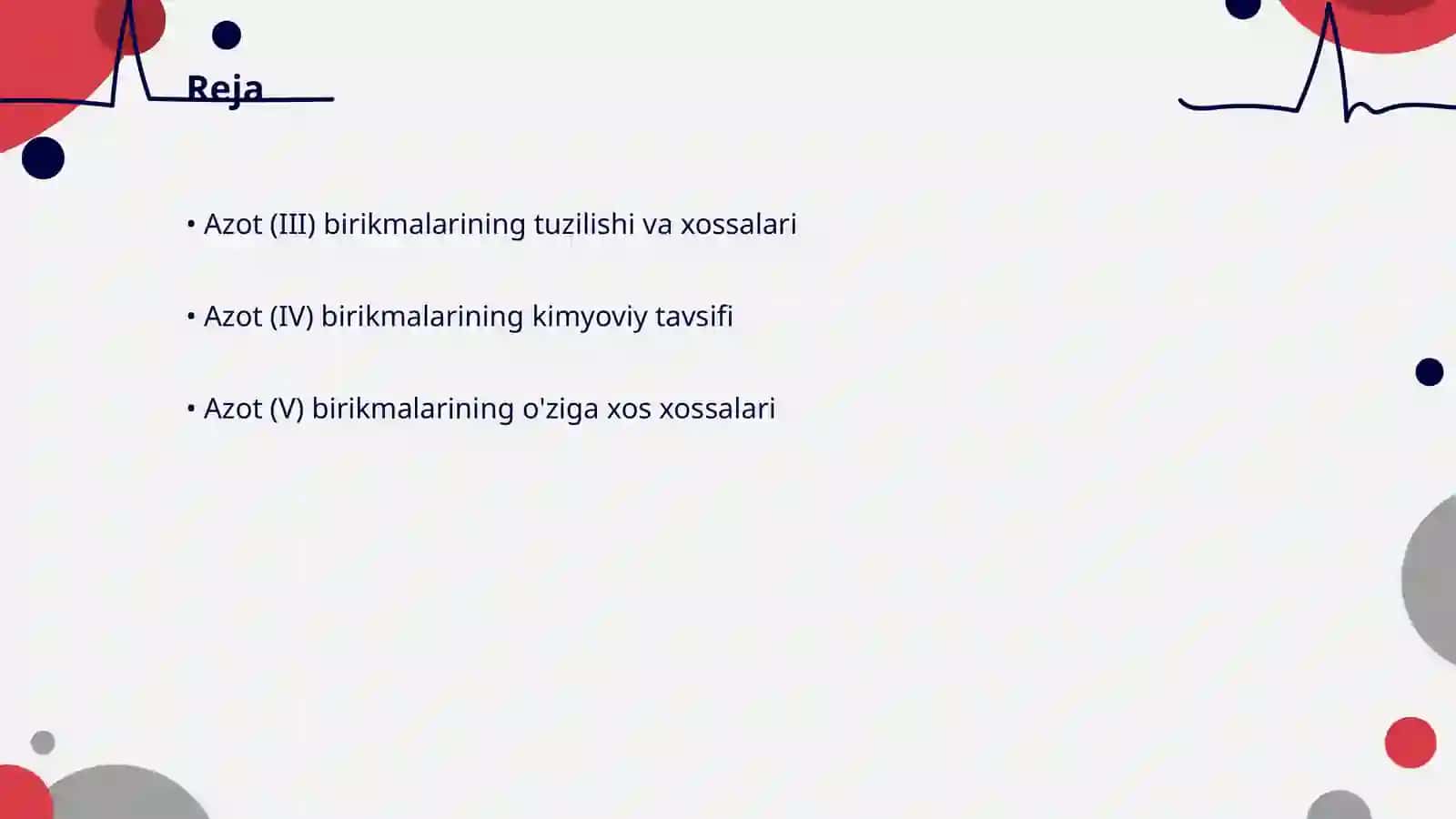 Azot (III), (IV) va (V) birikmalari hamda ularning xossalari 2