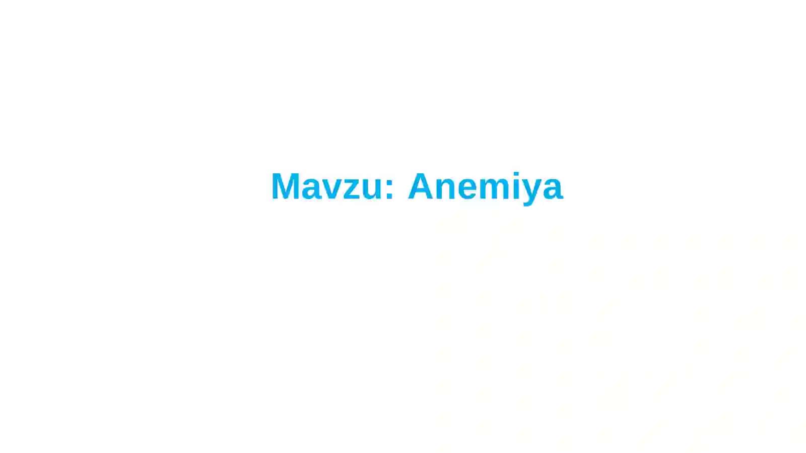 Anemiya 2
