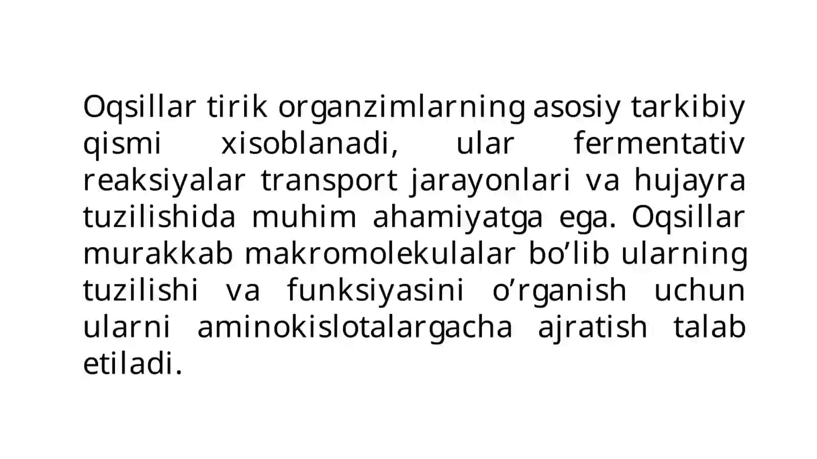 Oqsillar gidrolizidan olingan aminokislotalar aralashmasini xromatografiya usuli bilan ajratish 2