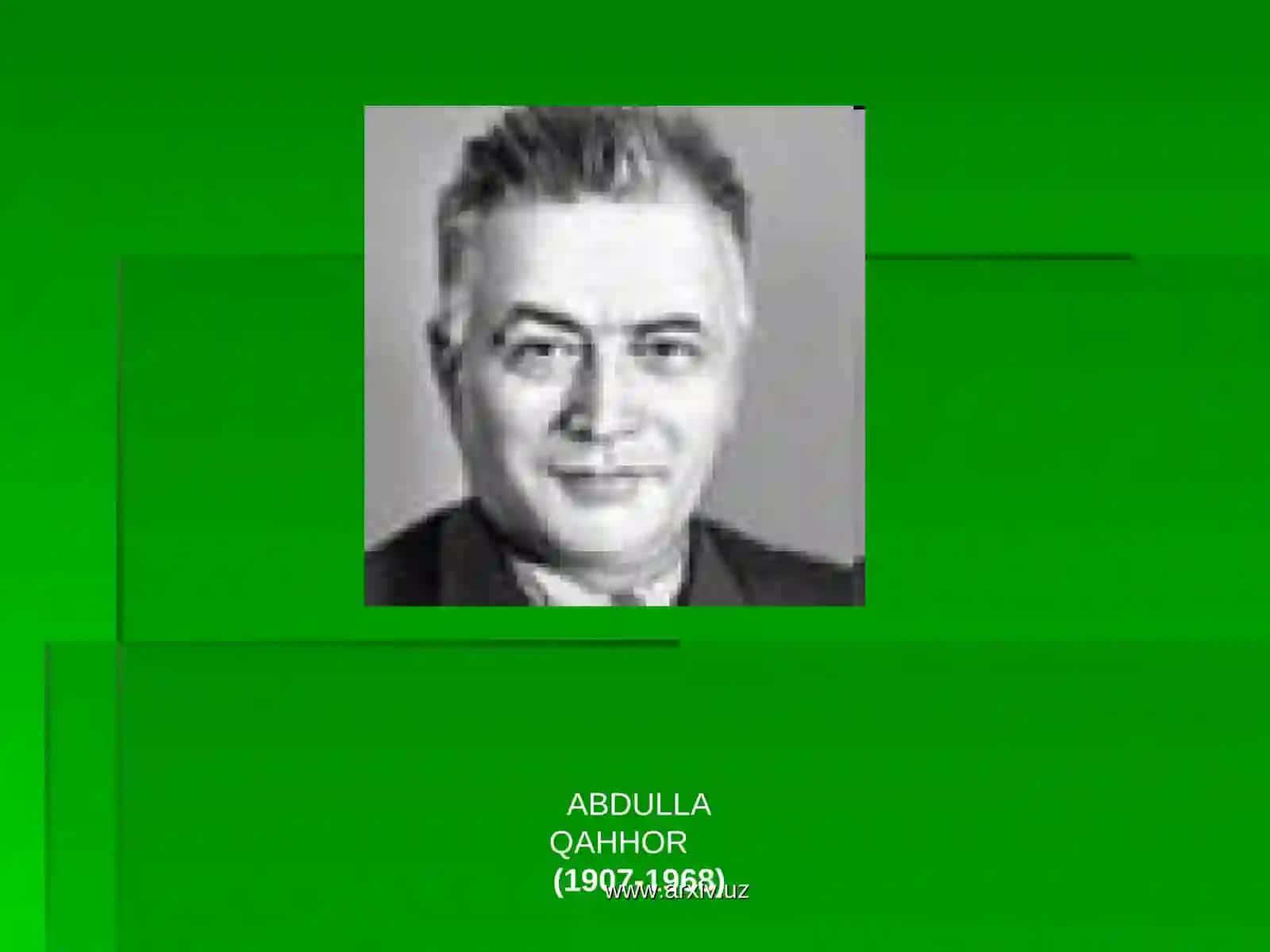 Abdulla Qahhor (1907—1968) 2