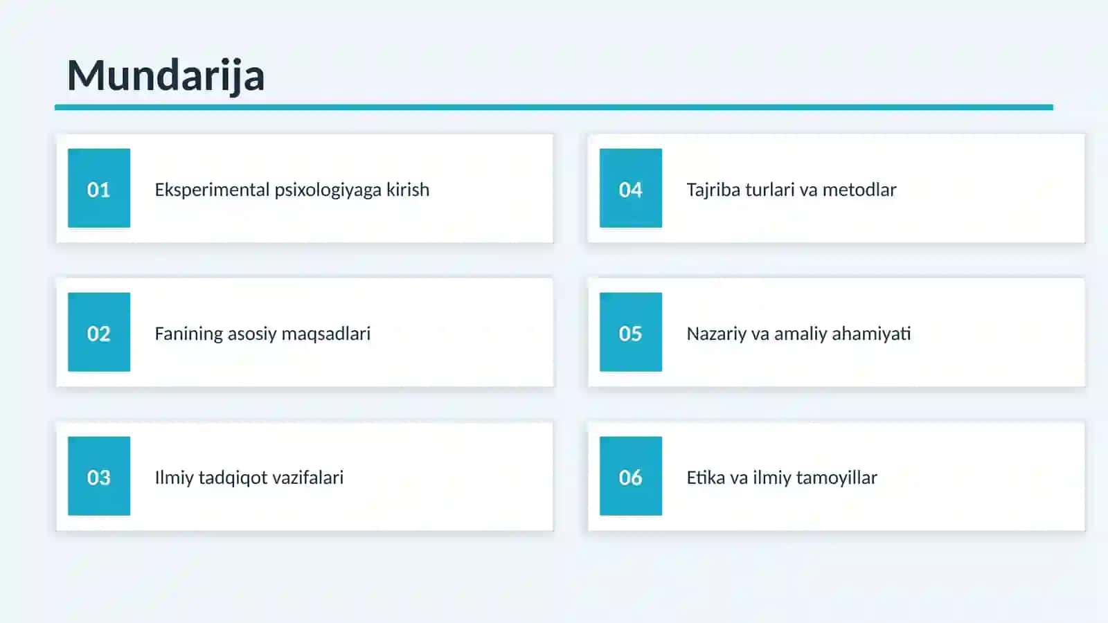 PSIXOLOGİYA FANIDAN MA'RUZA 2