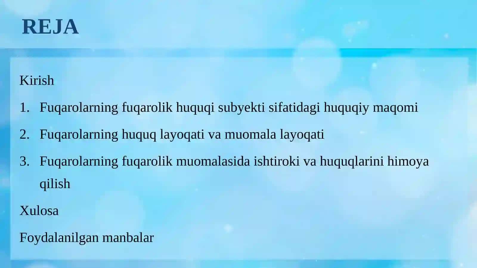 FUQAROLAR — FUQAROLIK HUQUQINING SUBYEKTI SIFATIDA 2