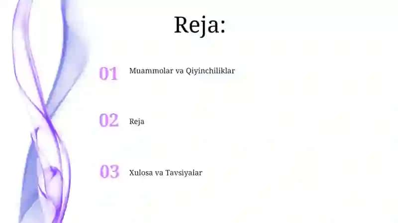 Muammolar va qiyinchiliklar 2