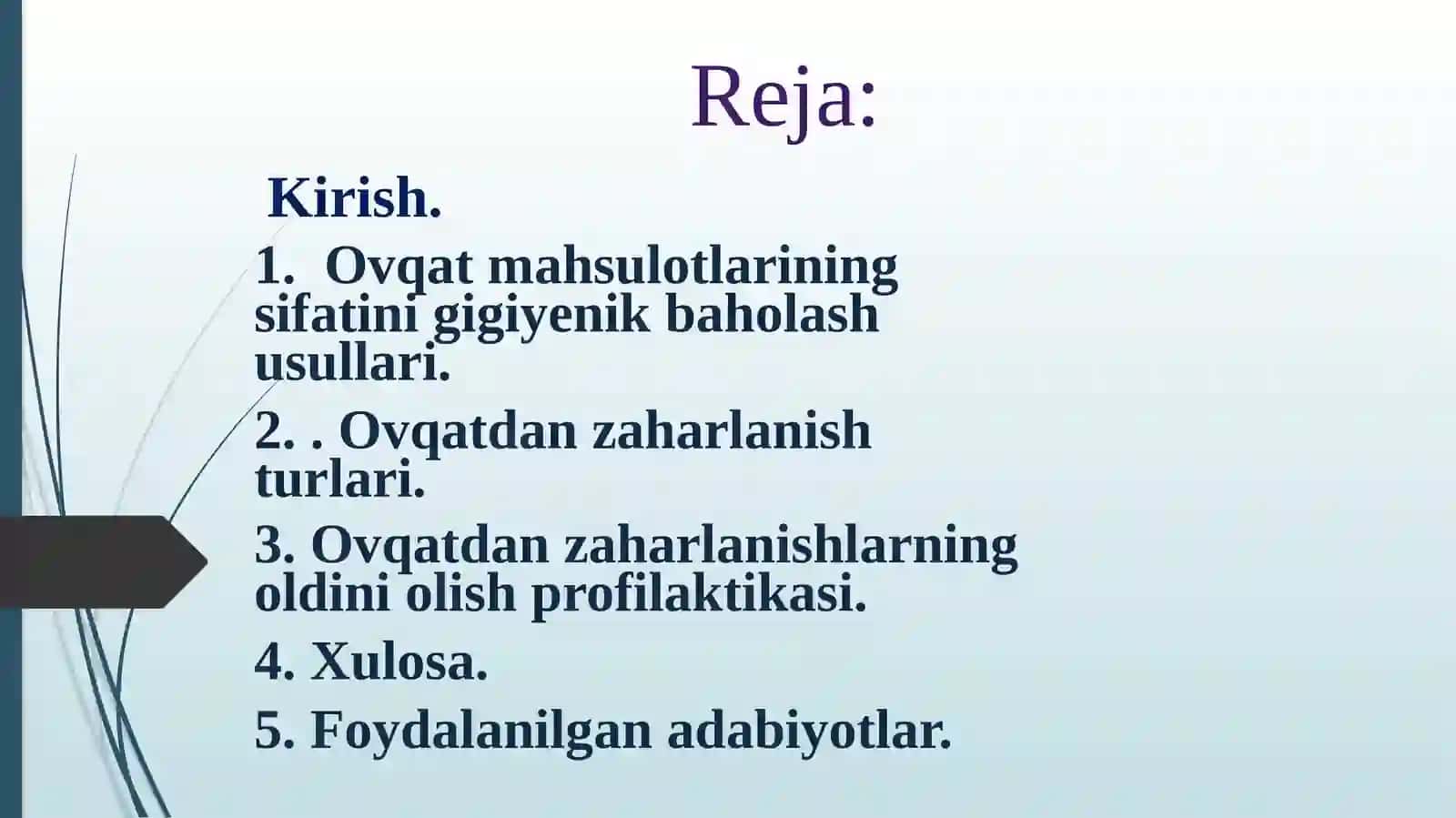 Ovqatdan zaharlanishlar va ularning profilaktikasi 2