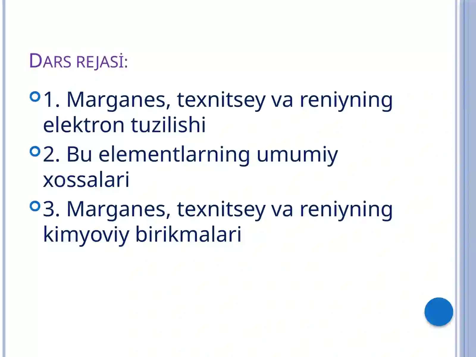 VII Guruh elementlari 2
