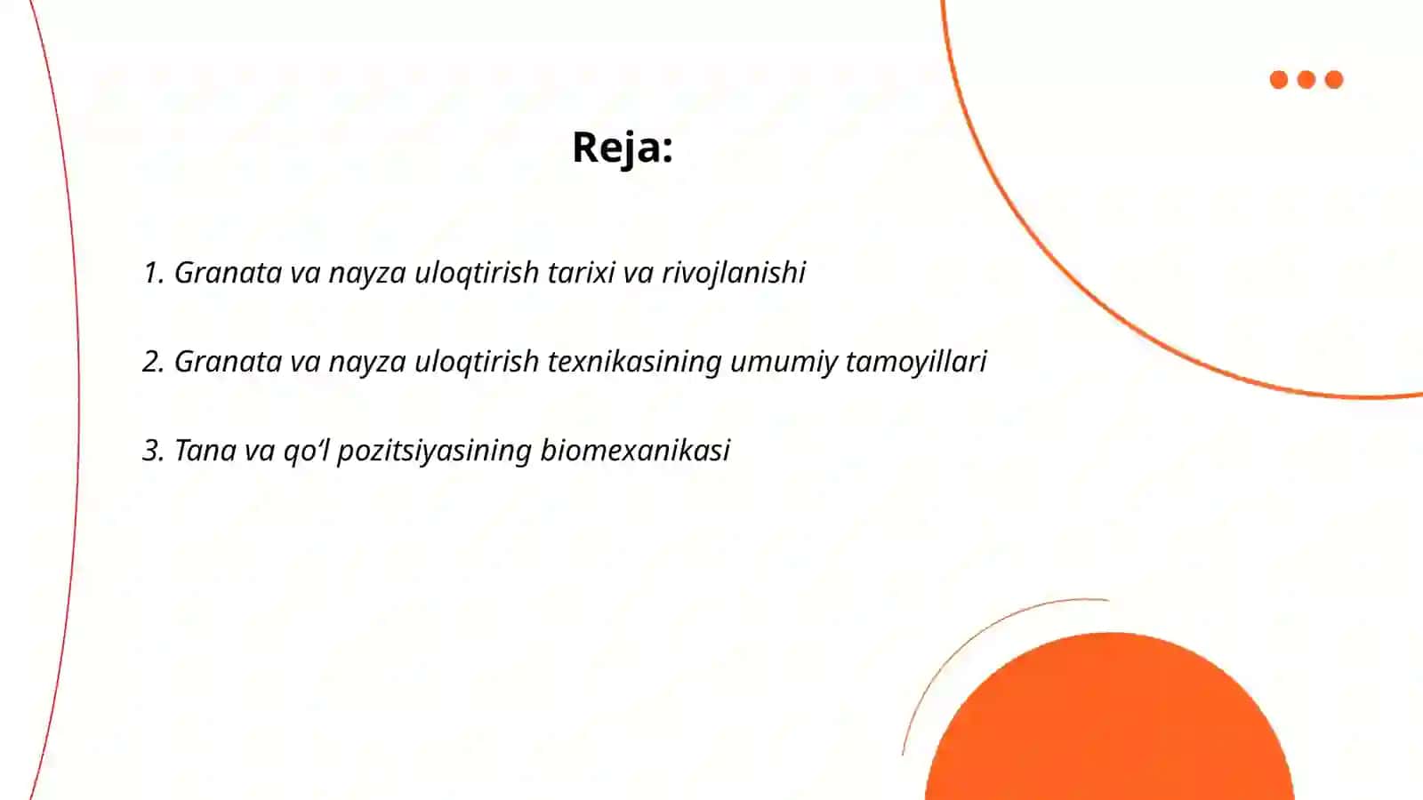 Granata va nayza uloqtirish turlari texnikasi 2