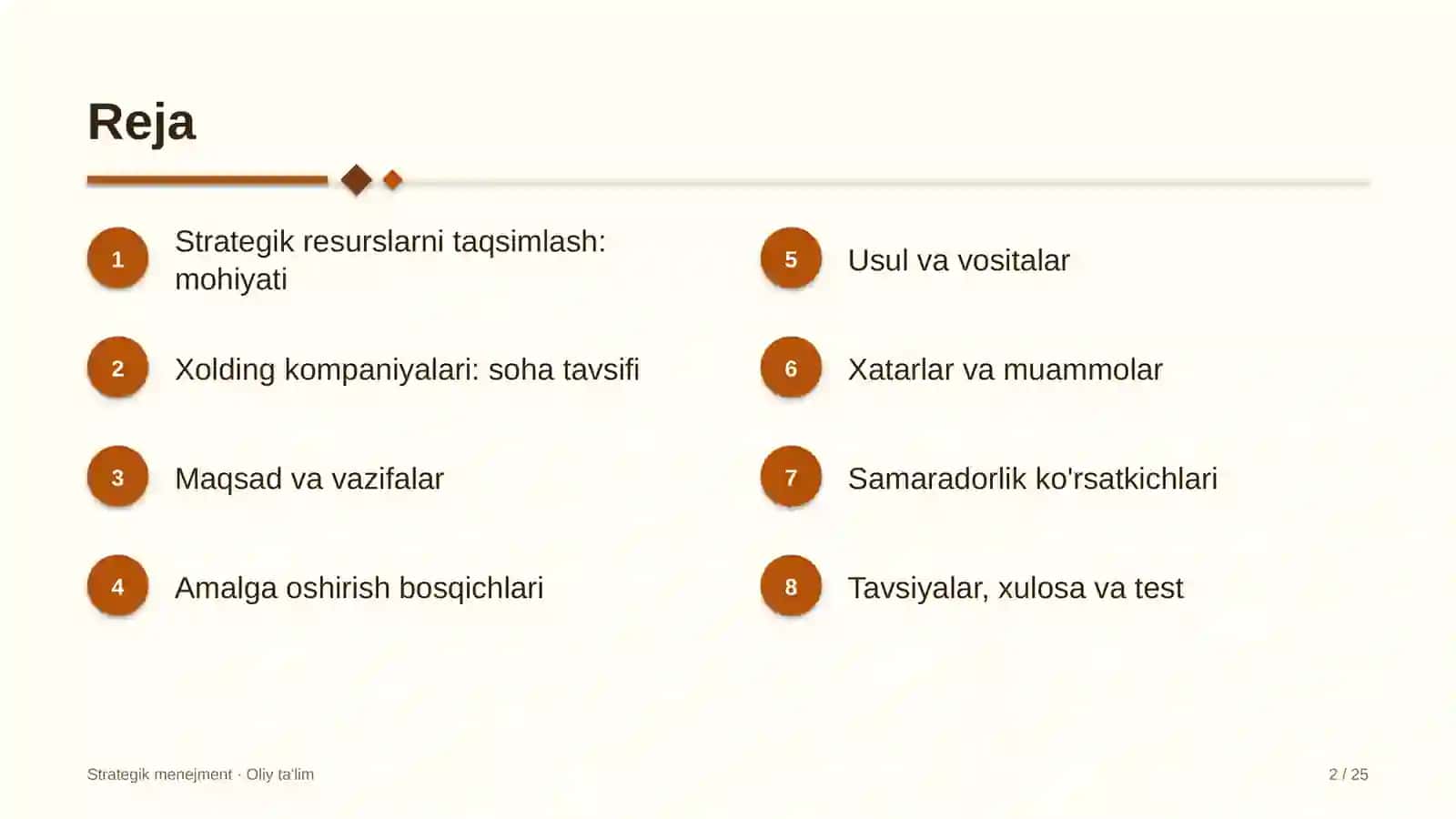 xolding kompaniyalarida strategik resurslarni taqsimlash 6262 2