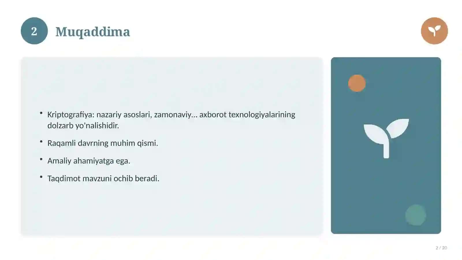 Kriptografiya: nazariy asoslari, zamonaviy yondashuvda 2