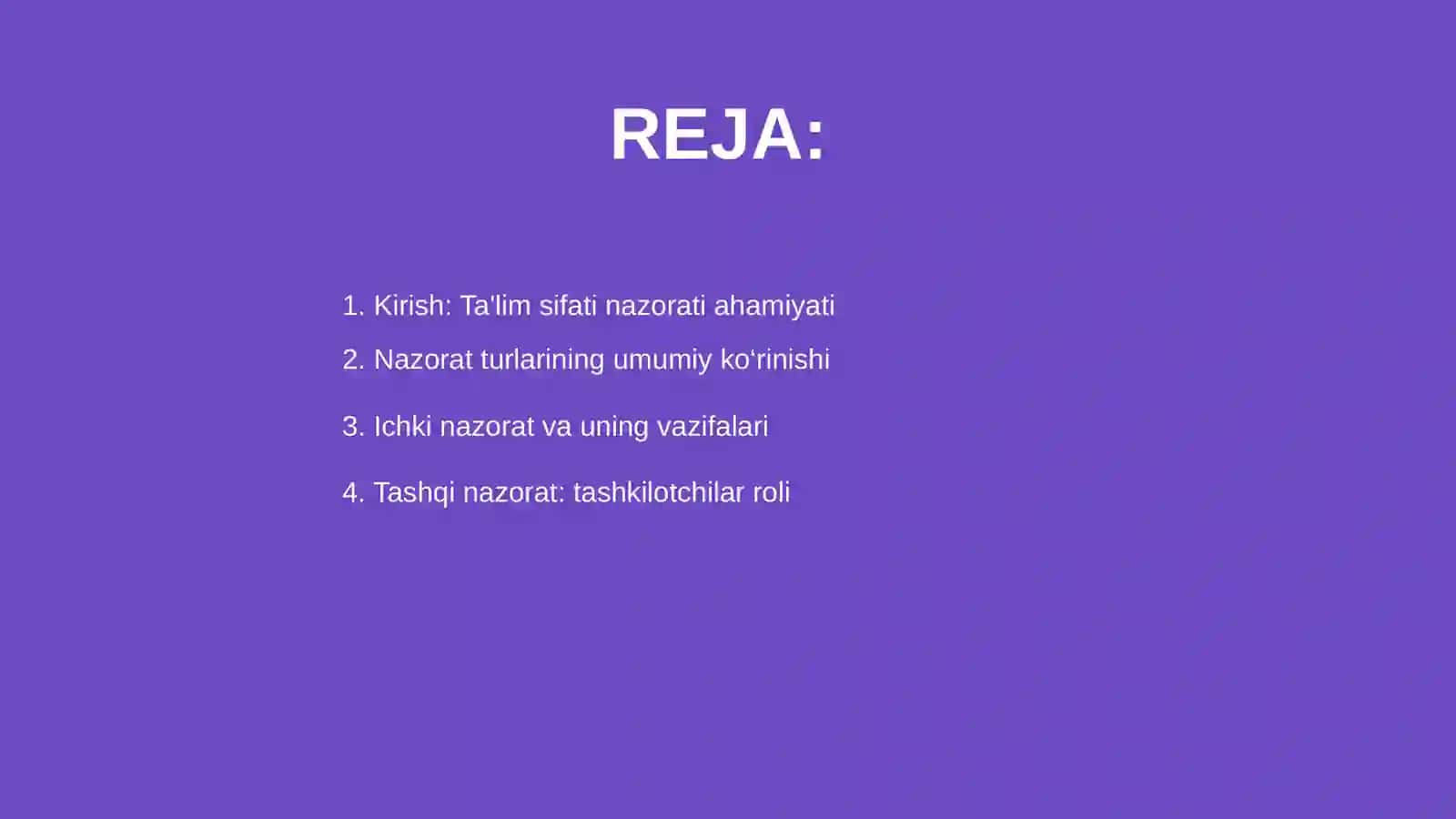Davlat maktabgacha ta'lim tashkilotlarida ta'lim sifatini nazorat qilishning turlari 2
