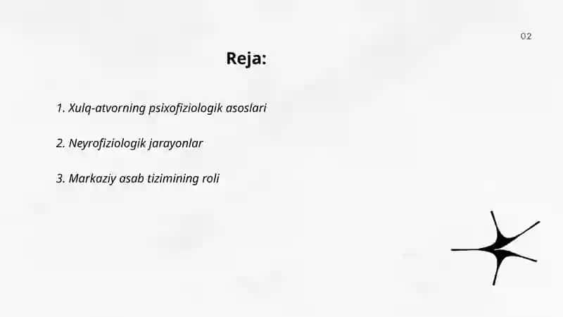 Xulq atvorning psixofiziologik asosi 2
