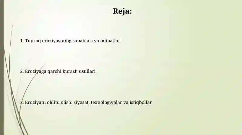 Tuproq eroziyasi va uning oldini olish choralari 2