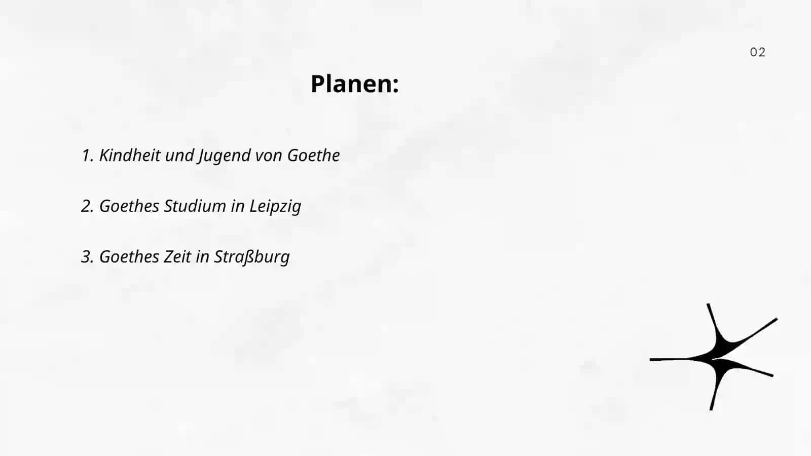Das Leben und Schaffen von Johann wolfgang Geothe 2