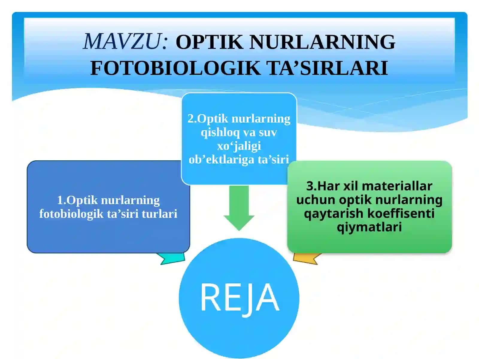 OPTIK NURLARNING FOTOBIOLOGIK TA’SIRLARI 2