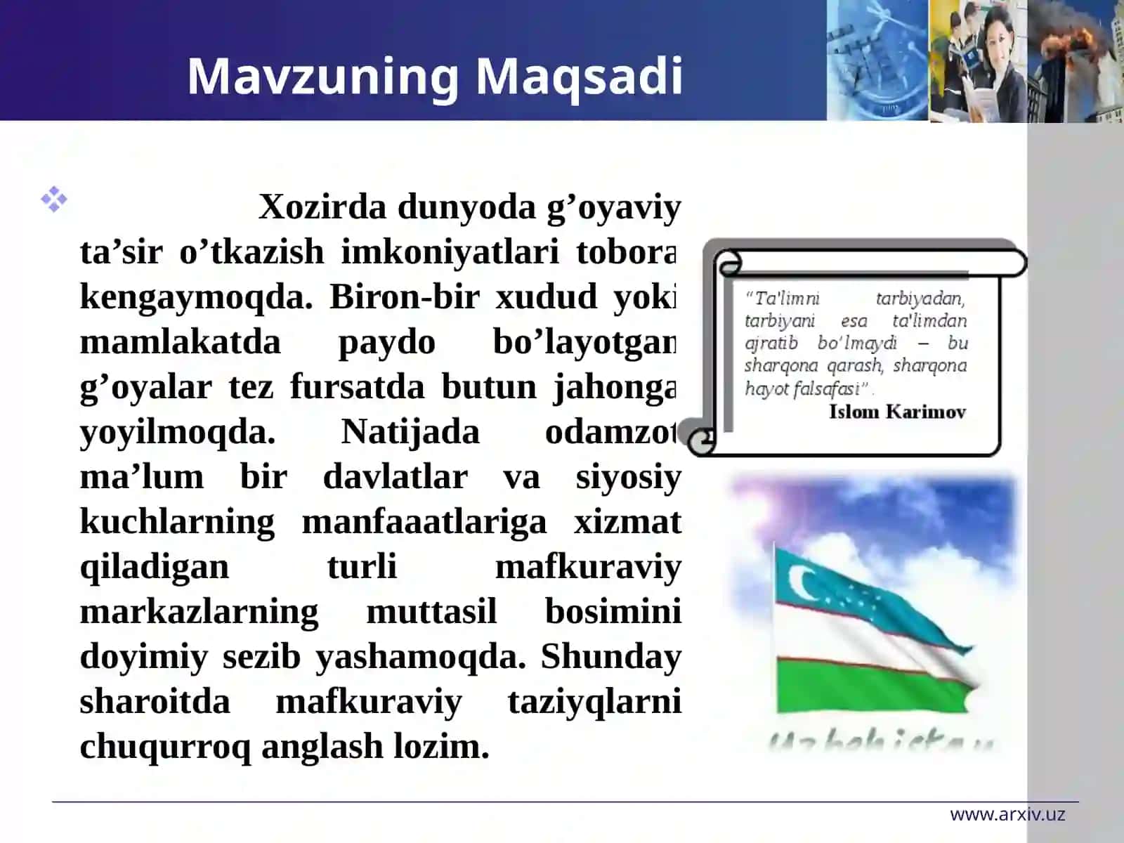 Vayronkorg’oyalargaqarshikurashzarurligi 2