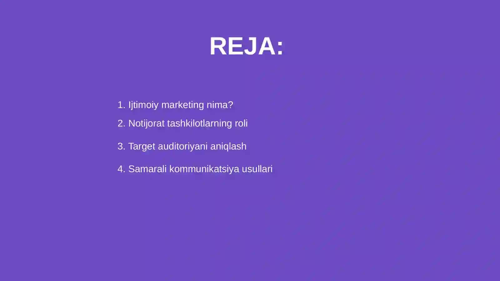 Ijtimoiy marketing va notijorat tashkilotlarda marketing 2
