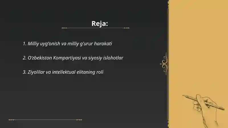 Mustaqillikka erishish arafasida O‘zbekistondagi ijtimoiy-siyosiy jarayonlar 2