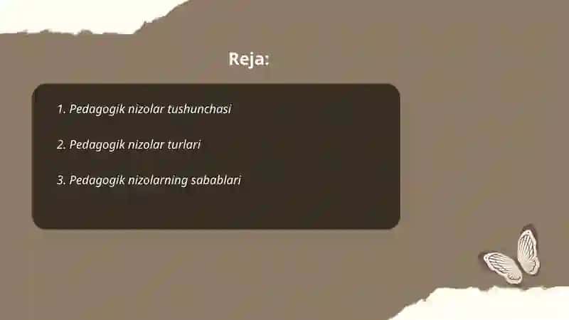 Pеdagogik nizolar va ularning bartaraf etish texnologiyalari 2