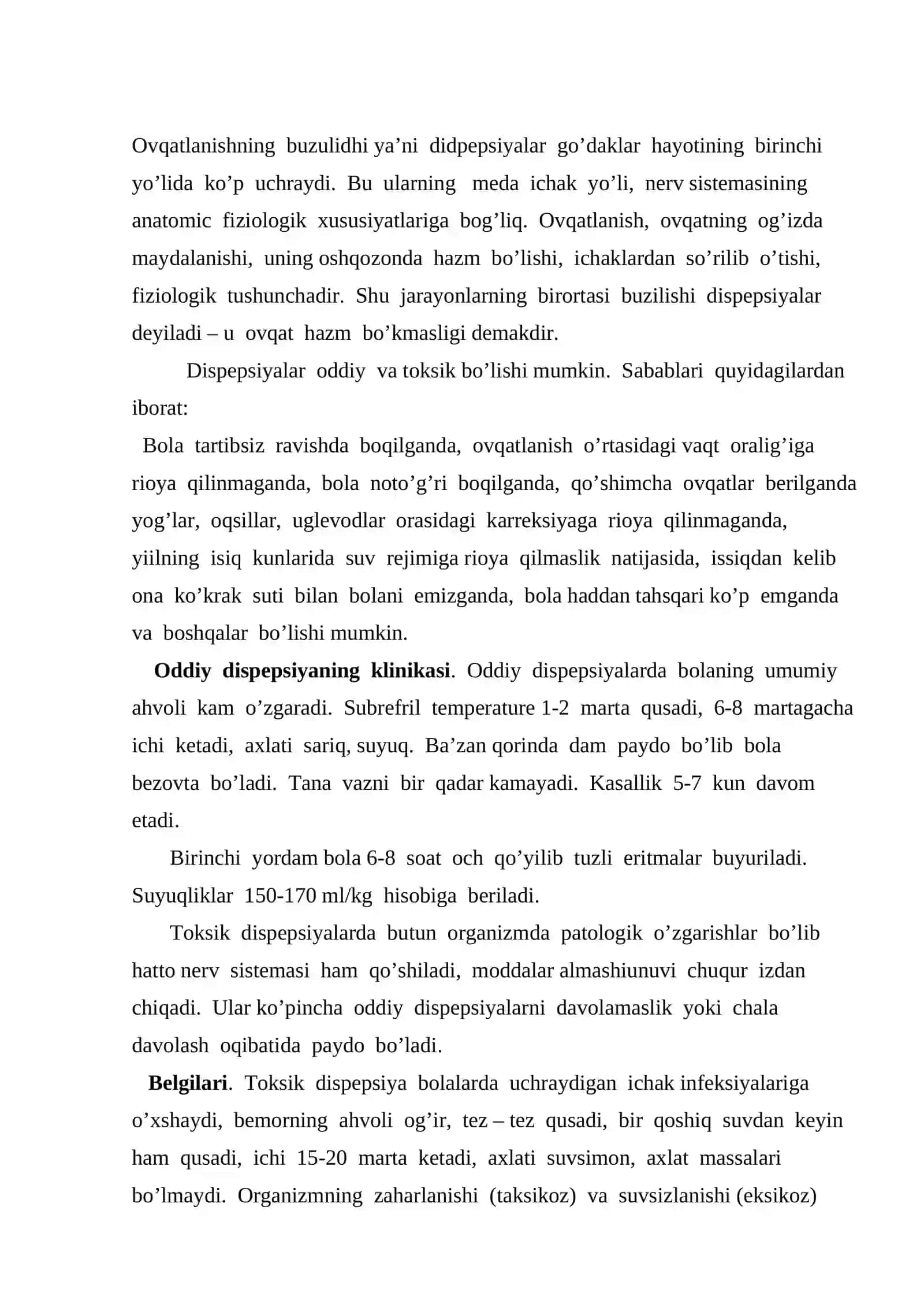 Dispepsiyalar va ularning oldini olish 2