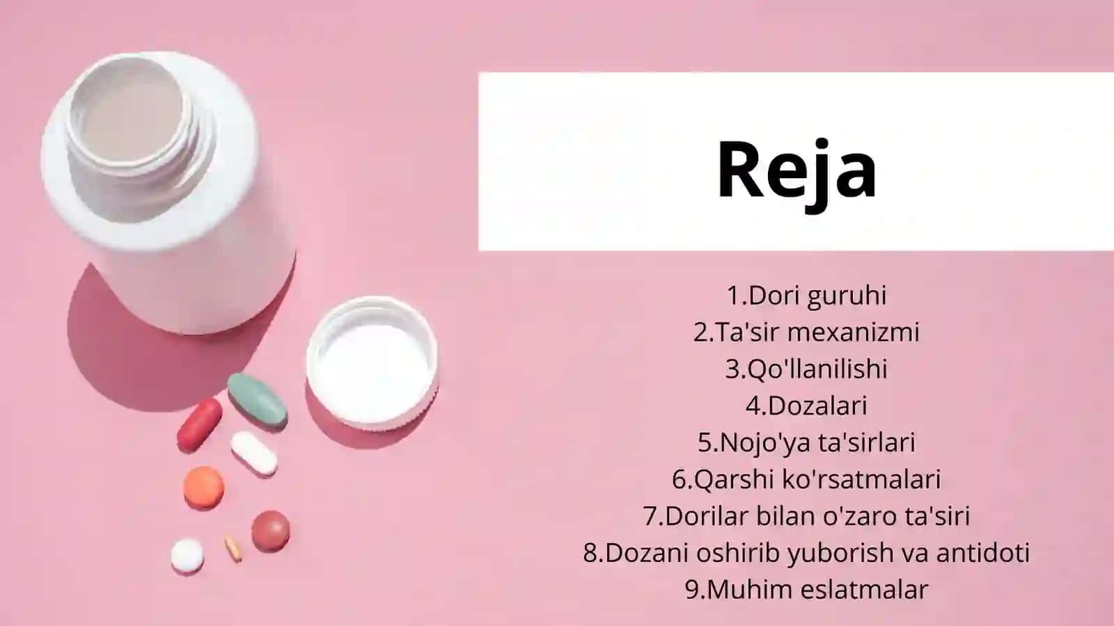 Ibuprofen haqida to'liq taqdimot (PPT) | Farmakologiya | 2