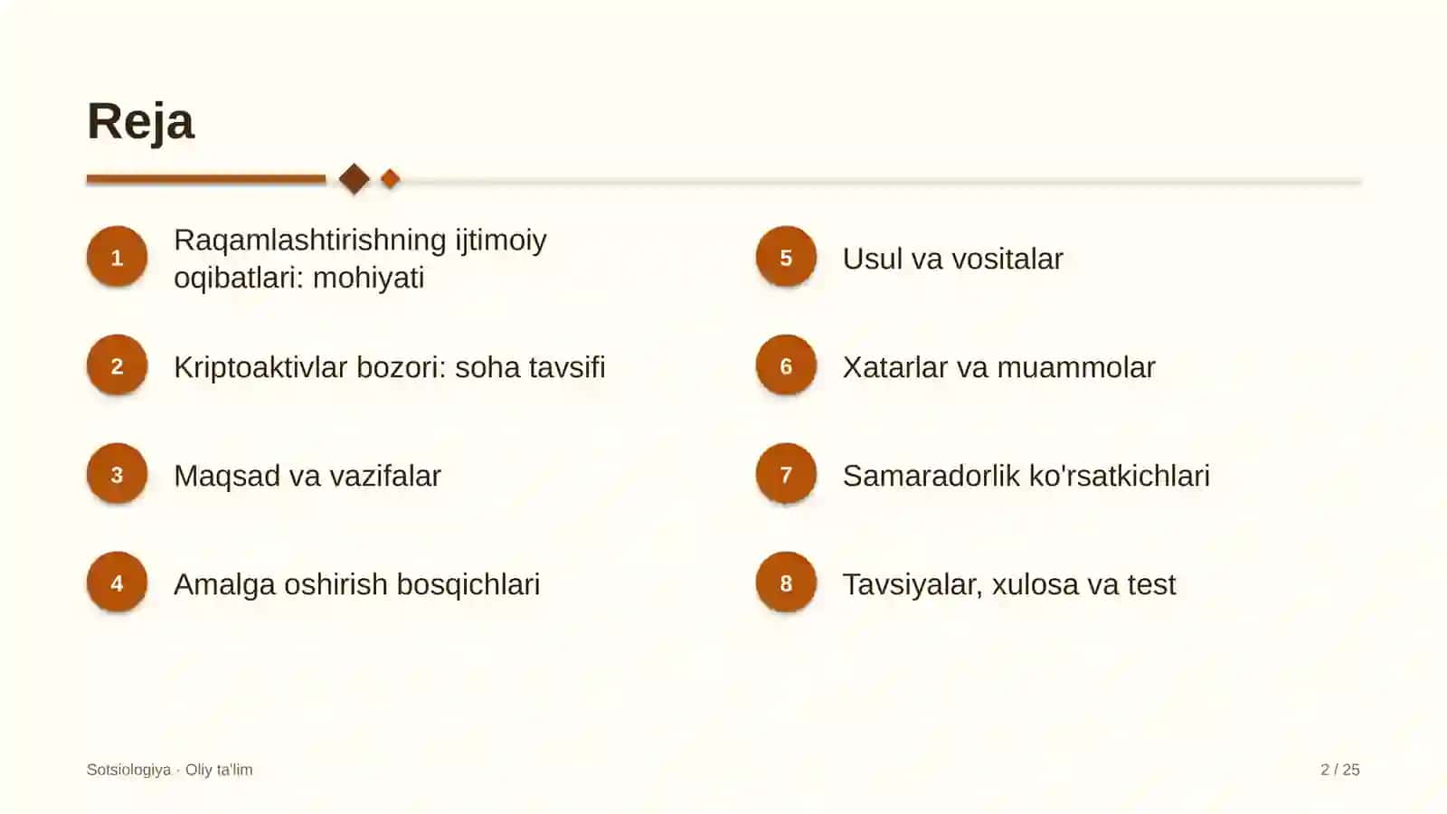 Kriptoaktivlar bozorida raqamlashtirishning ijtimoiy oqibatlari 2