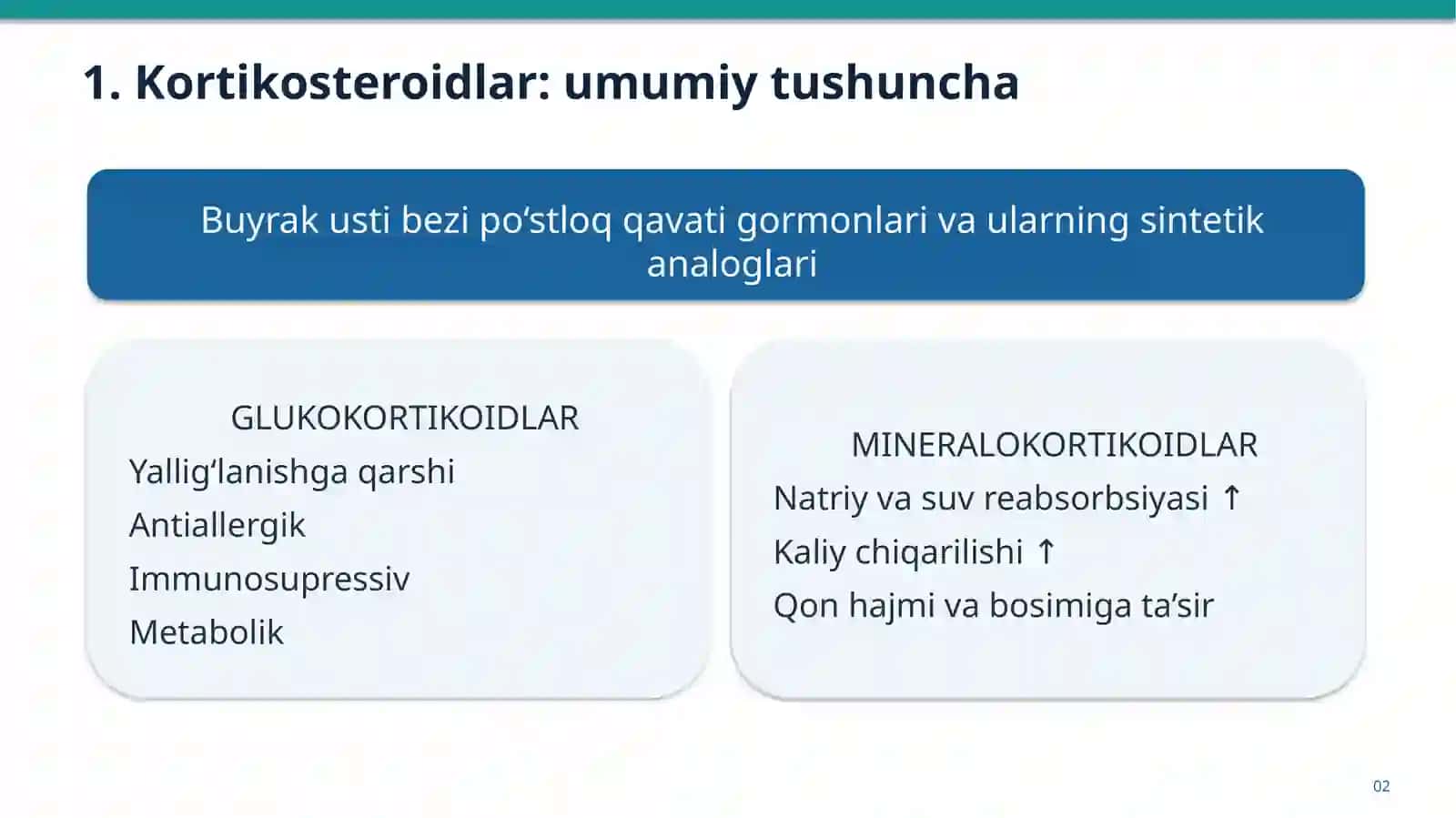 KORTIKOSTEROIDLARNING KLINIK FARMAKOLOGIYASI 2