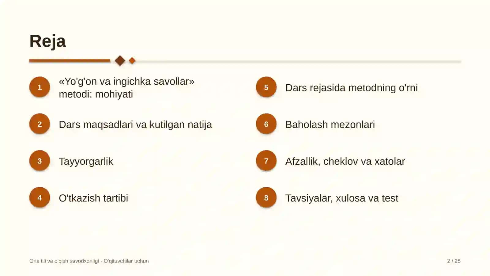 ona tili va o'qish savodxonligi darslarida yo'g'on va ingichka savollar metodidan foydalanish 9304 2