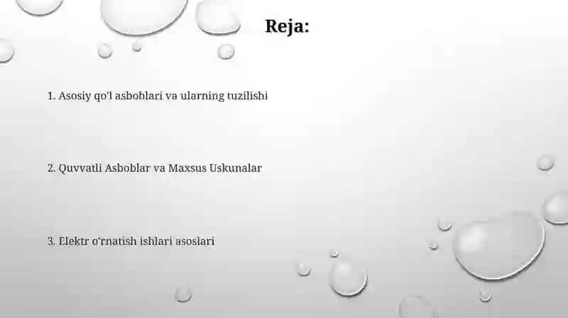 Elektr montaj ishlari 2
