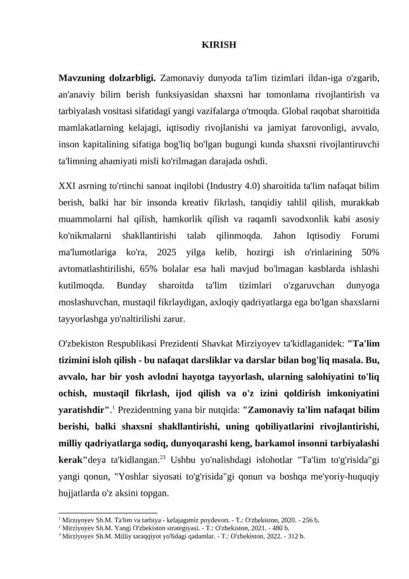 SHAXSNI RIVOJLANTIRUVCHI TA LIM NAZARIVASINI ISHLAB CHIGISHGA ZAMONAVIY YONDASHUVLAR. 2