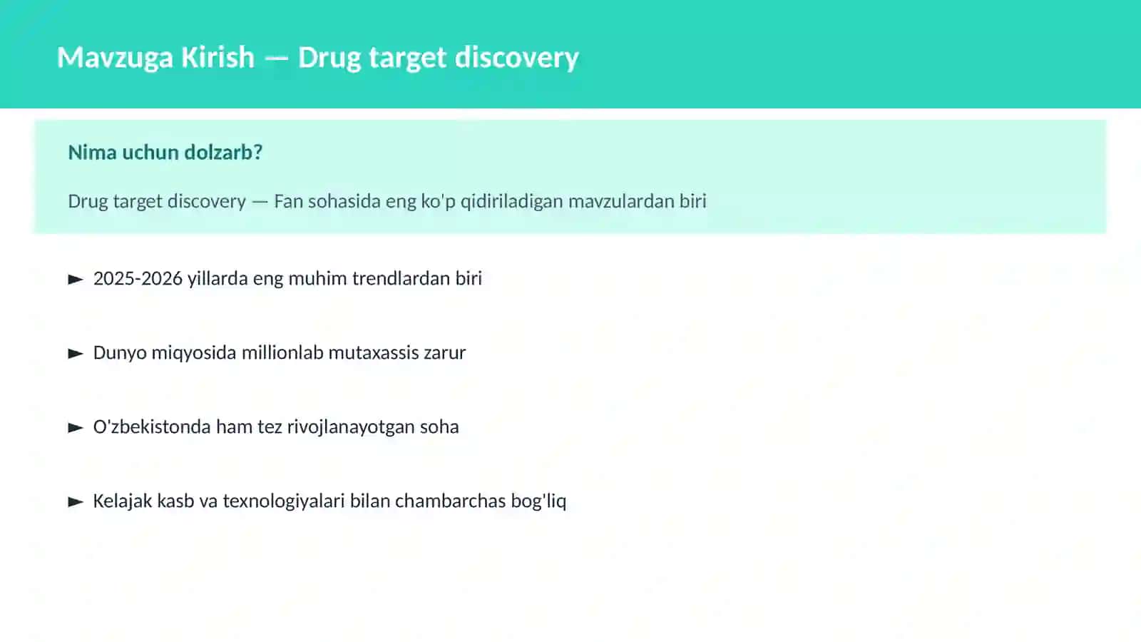 Drug target discovery 2