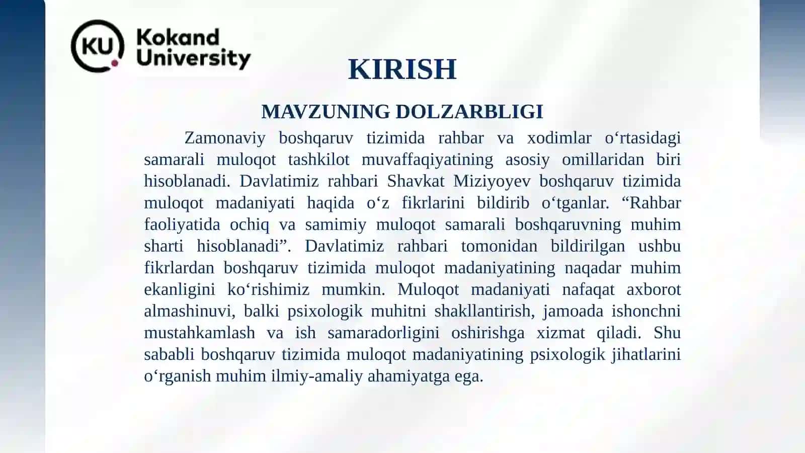 BOSHQARUV TIZIMIDA MULOQOT MADANIYATINI SHAKLLANTIRISHNING PSIXOLOGIK XUSUSIYATLARI 2