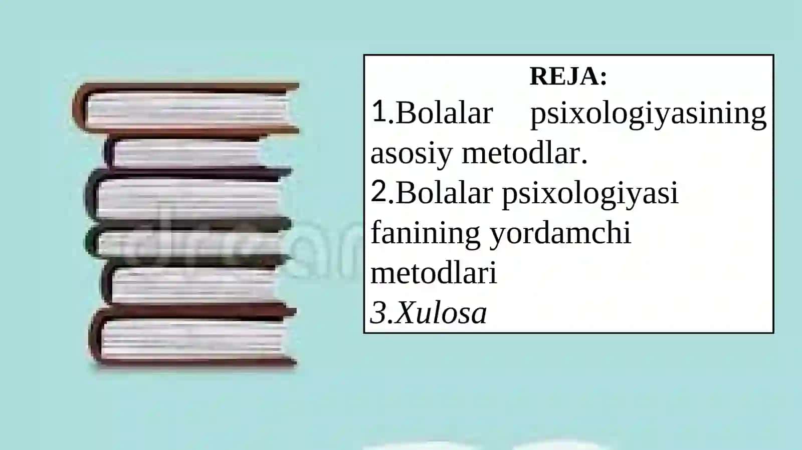 Bolalar psixologiyasi metodlari 2