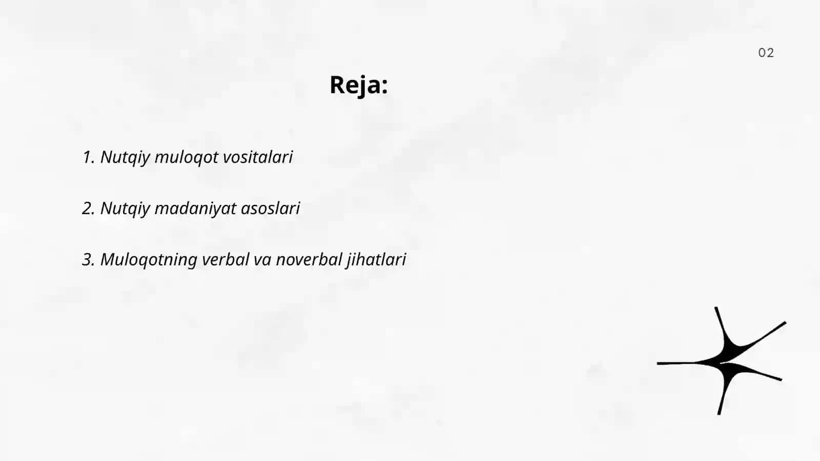 Nutqiy muloqot xususiyatlari 2