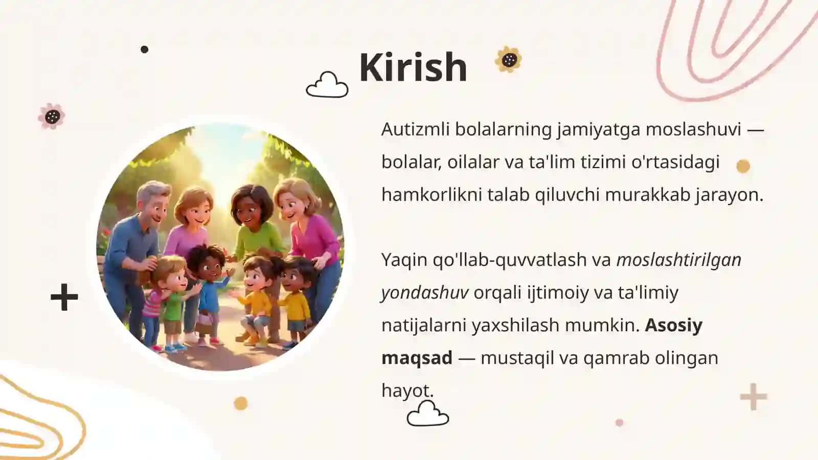 Autizmli bolalarning jamiyatga moslashuvi 2