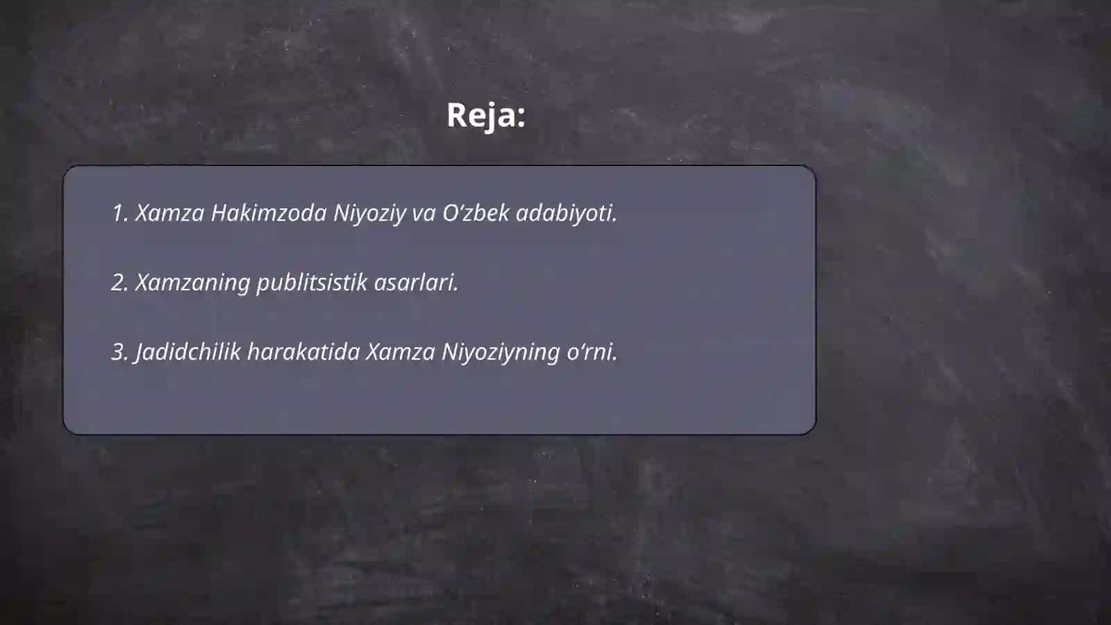 Xamza Hakimzoda Niyoziy va Oʻzbek adabiyoti 2