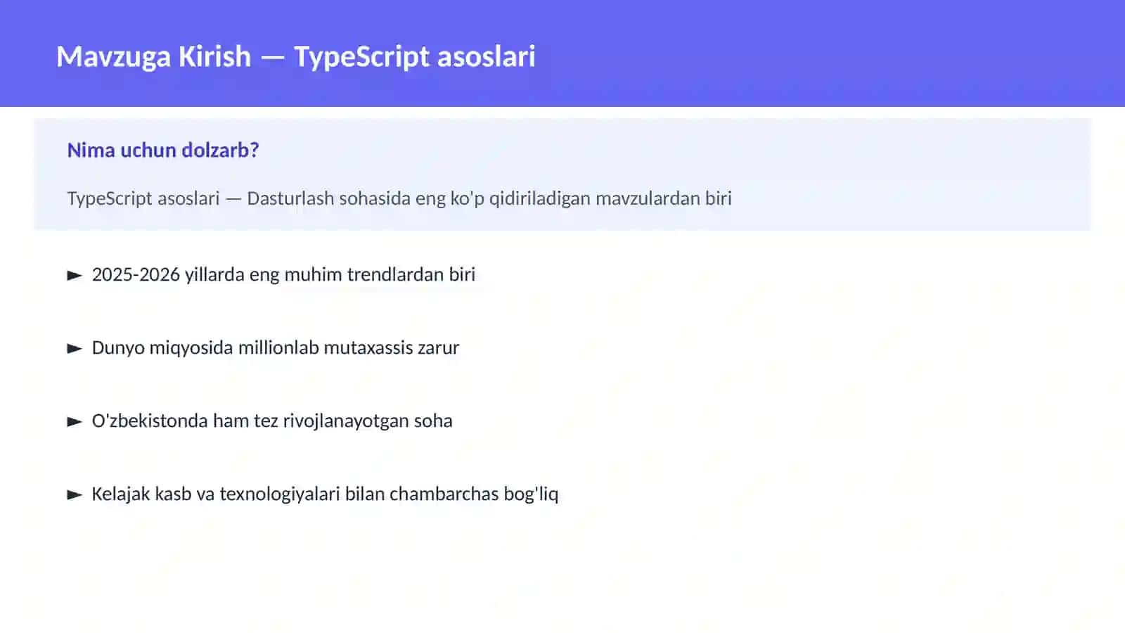 TypeScript asoslari 2