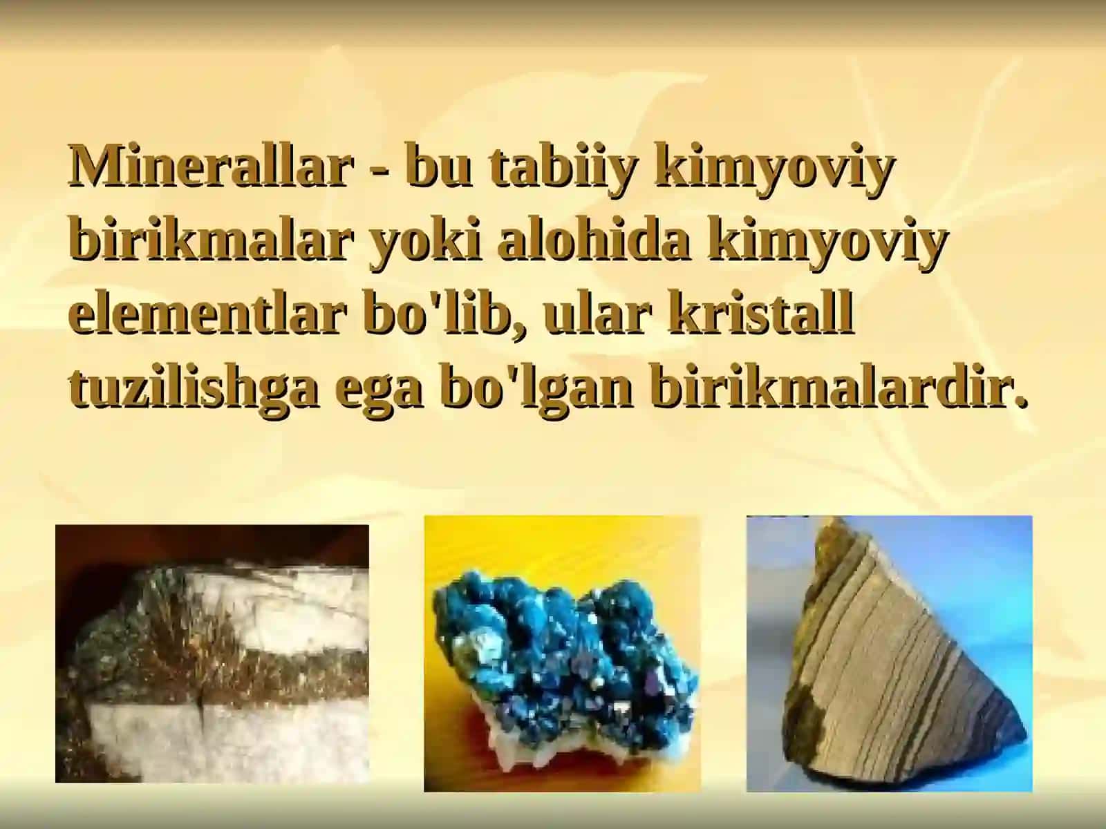 Minerallar 2