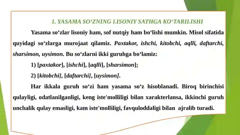 2-mavzu.SO‘ZNING SEMANTIK TARKIBI 2