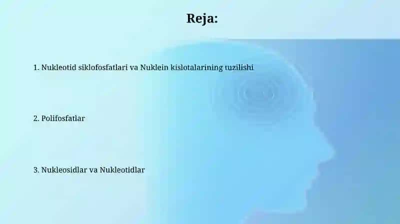 Nukleotid siklofosfatlari va Nuklein kislotalarining tuzilishi 2