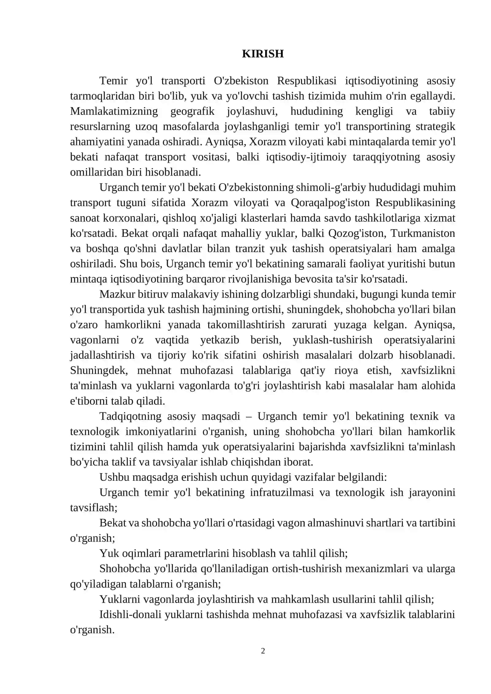 BMI_Urganch temir yo‘l bekatining texnologik ish jarayoni va mehnat muhofazasini tahlil qilish 2